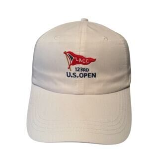 123rd US Open LACC USGA Official Member Golf Strapback Hat White Cotton